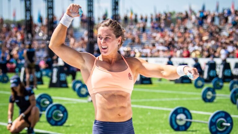 Tia-Clair Toomey-Orr competing in the 2019 CrossFit Games